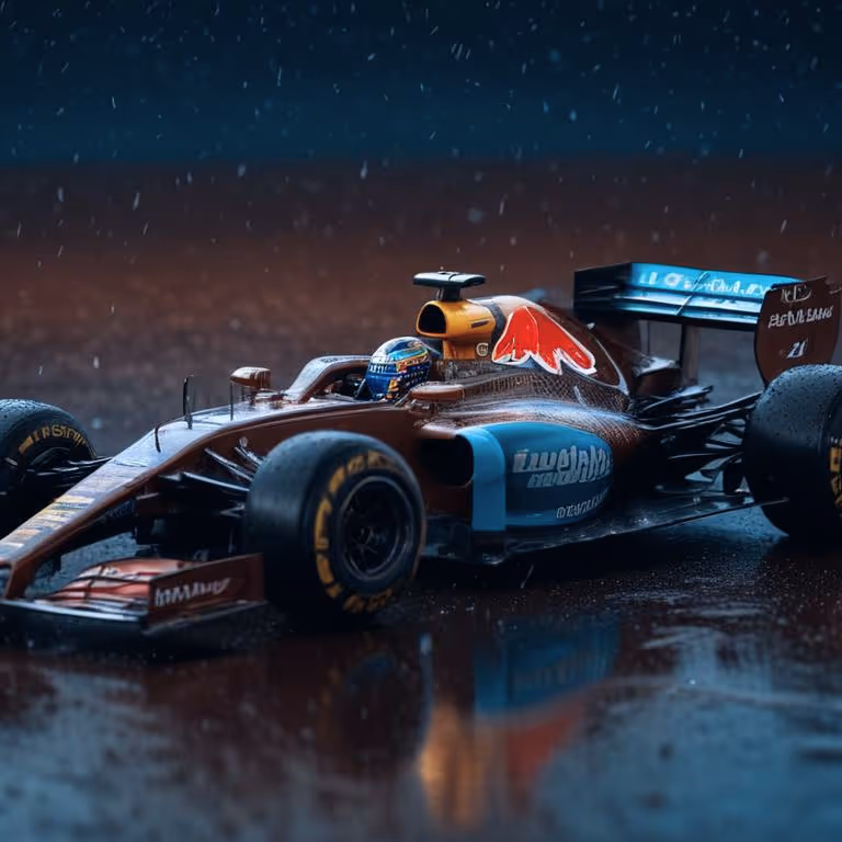 Rainbet Casino featuring a race car on a futuristic, glowing track.